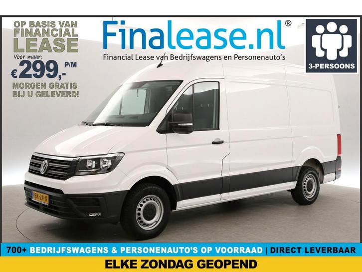 Volkswagen Crafter 35 2.0 TDI L3H3 140PK 3000kg Trekhaak Cam, Auto's, Bestelauto's, Lease, Handgeschakeld, Diesel, Apple Carplay