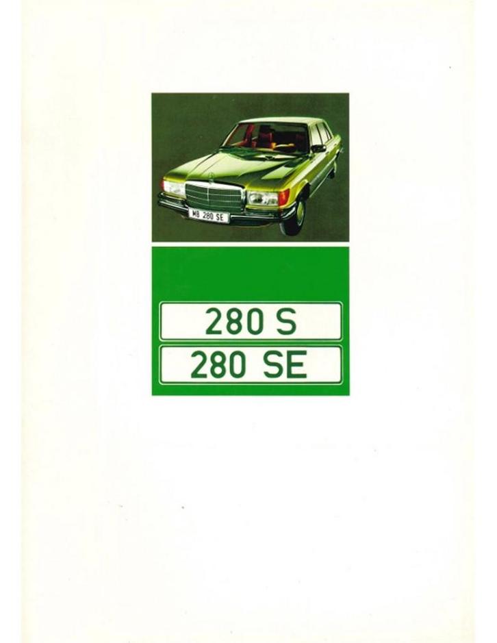 1972 MERCEDES BENZ S KLASSE BROCHURE NEDERLANDS, Boeken, Auto's | Folders en Tijdschriften