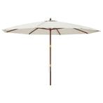 Parasol Zand 400cm - retourdeal! Perfecte Schaduw -40%, Ophalen of Verzenden, Nieuw, 3 tot 4 meter, Stokparasol