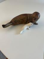 Goebel - Beeld, Zeehond met pup - TMK6 - 10 cm - Porselein