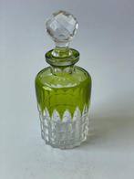 Val Saint Lambert - Parfumfles - overlay vert - Kristal, Antiek en Kunst
