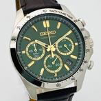 Seiko - Chronograph Green Dial - Zonder Minimumprijs -, Sieraden, Tassen en Uiterlijk, Horloges | Antiek