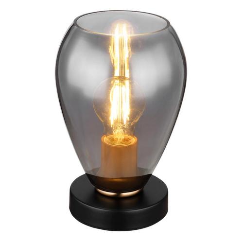 Tafellamp FANNI Matt zwart E27 Metaal ø15.0cm H:23.5cm, Huis en Inrichting, Lampen | Tafellampen, Nieuw, Metaal, Ophalen of Verzenden