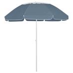 vidaXL Strandparasol 300 cm blauw, Tuin en Terras, Parasols, Verzenden, Nieuw, 2 tot 3 meter, Strandparasol