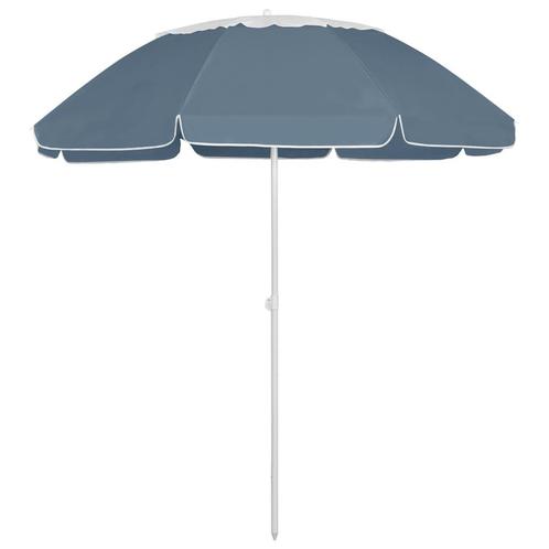 vidaXL Strandparasol 300 cm blauw, Tuin en Terras, Parasols, Strandparasol, Nieuw, 2 tot 3 meter, Verzenden