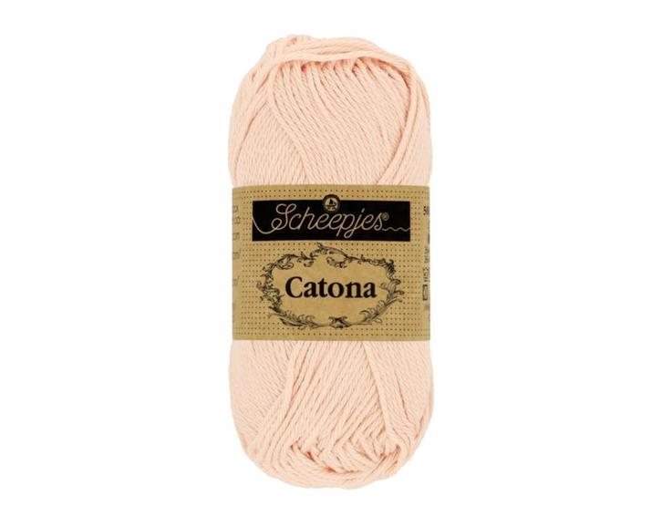 Scheepjes Catona 25g - 263 Petal Peach, Hobby en Vrije tijd, Breien en Haken, Breien of Haken, Nieuw, Wol of Garen, Ophalen of Verzenden