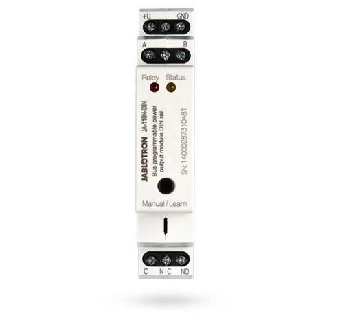 Jablotron JA-110N-DIN BUS DIN stroom uitgangsvermogen module, Diensten en Vakmensen, Alarminstallateurs en Beveiliging