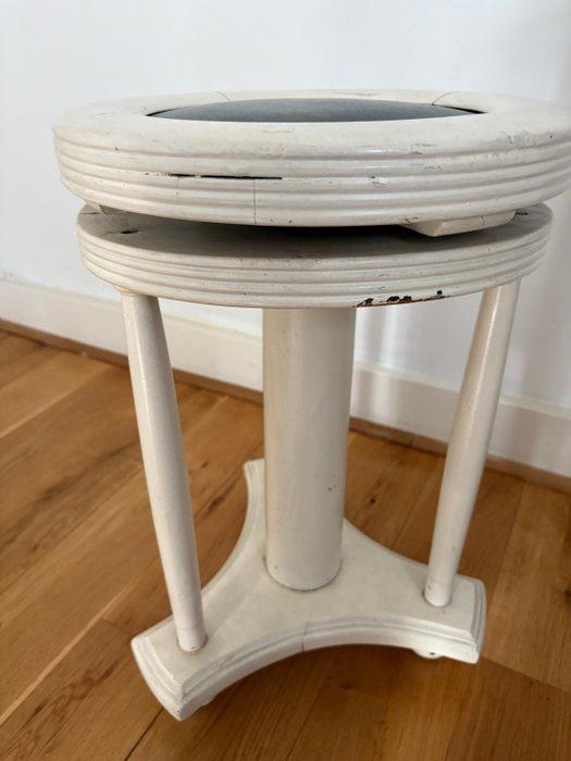 Kruk - Pianokruk - Eik staal leer - Verstelbaar Piano krukje, Antiek en Kunst, Kunst | Designobjecten
