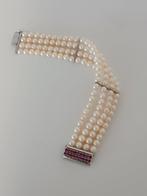 Zonder Minimumprijs - Kralenarmband - 14 karaat Witgoud