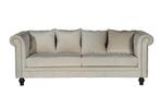 3-Zitsbank - Greta - Beige -  Fluweel - Jörn, Verzenden, Nieuw