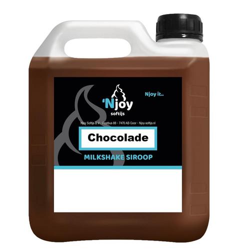 Njoy Milkshake Siroop Chocolade (2 liter), Hobby en Vrije tijd, Taarten en Cupcakes maken, Nieuw, Verzenden