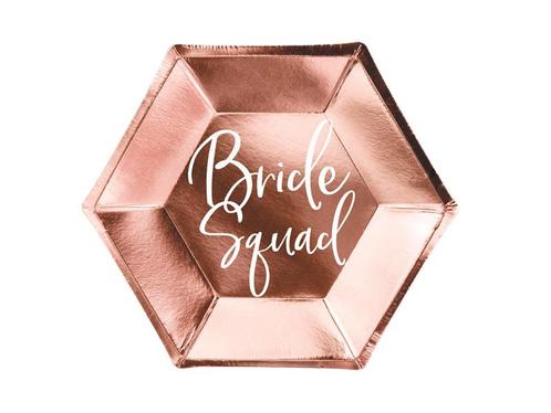 Bride Squad Borden 23cm 6st, Hobby en Vrije tijd, Feestartikelen, Nieuw, Verzenden