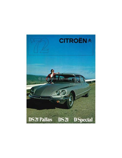 1972 CITROEN D SPECIAL / DS 21 BROCHURE ENGELS USA, Boeken, Auto's | Folders en Tijdschriften