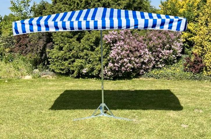 Nieuwe Stevige Markt Parasol vele kleuren of eigen opdruk, Tuin en Terras, Parasols, 2 tot 3 meter, Verstelbaar, Nieuw, Stokparasol