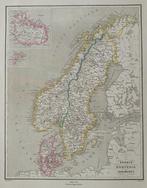 Europa, Kaart - Zweden / Noorwegen / Denemarken / IJsland;, Boeken, Atlassen en Landkaarten, Nieuw