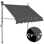 vidaXL Luifel handmatig uitschuifbaar met LED 100 cm, Verzenden, Nieuw