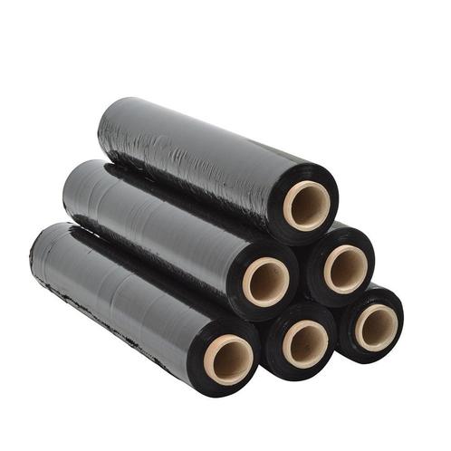 Kosteneffectieve zwarte stretchfolie - 300m rol, ideaal v..., Doe-het-zelf en Verbouw, Zeil en Folie, Minder dan 5 m², Nieuw, Folie