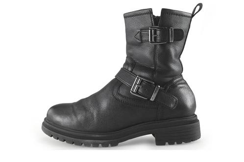 Tamaris Biker boots in maat 40 Zwart | 10% extra korting, Kleding | Dames, Schoenen, Zwart, Zo goed als nieuw, Overige typen, Verzenden