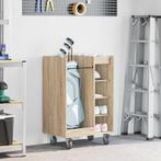 vidaXL Golfkast met wiel Effen Sonoma Eiken 65 x 45 x 98 cm, Verzenden, Nieuw