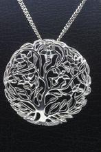 Zilveren Levensboom bol ketting hanger, Sieraden, Tassen en Uiterlijk, Kettinghangers, Verzenden, Nieuw