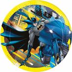 Batman Borden Geel 23cm 8st, Hobby en Vrije tijd, Feestartikelen, Verzenden, Nieuw