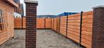 schutting hout-beton met montage € 80 p/m, 1 tot 2 meter, Verzenden, 6 meter of meer, Nieuw