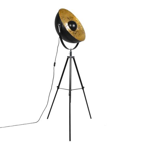 Industriële vloerlamp tripod zwart - Magna 50 Eglip, Huis en Inrichting, Lampen | Vloerlampen, Nieuw, Overige materialen, 150 tot 200 cm