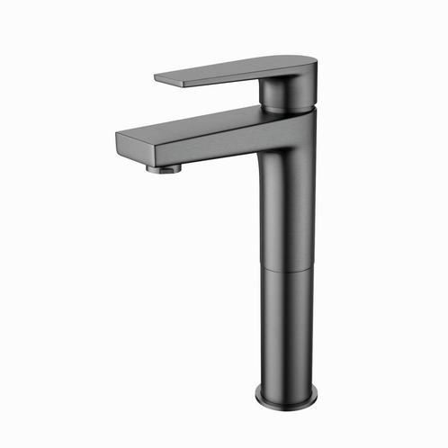 Wastafelkraan BWS | Colorato Ensy | Verhoogd | Gunmetal, Doe-het-zelf en Verbouw, Sanitair, Kraan, Nieuw, Ophalen of Verzenden