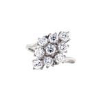 Witgouden markies ring met zirkonia 14 karaat* nieuw, Verzenden, Zo goed als nieuw, Wit, Goud