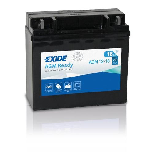 Exide AGM Ready 12V accu | AGM12-18 | 12V 18Ah, Auto-onderdelen, Accu's en Toebehoren, Ophalen of Verzenden