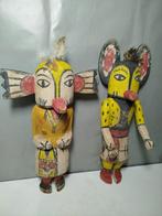 2 Poppen - In de stijl van de Hopi-kachina. (Zonder, Antiek en Kunst, Kunst | Niet-Westerse kunst