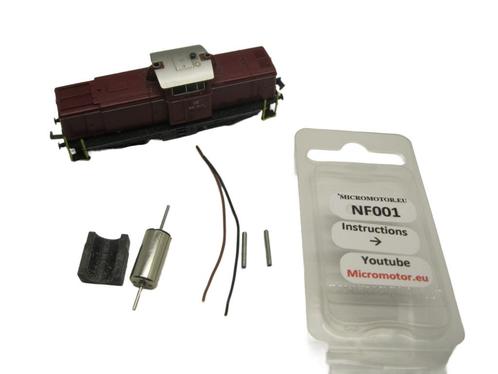 micromotor NF001G motor ombouwset voor Fleischmann V100, Hobby en Vrije tijd, Modeltreinen | N-Spoor, Gelijkstroom, Overige typen