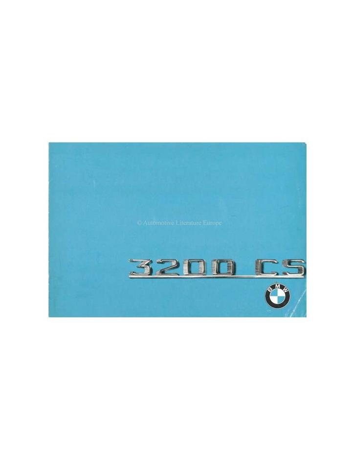 1964 BMW 3200 CS BROCHURE ITALIAANS, Boeken, Auto's | Folders en Tijdschriften, BMW