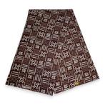 Afrikaanse Bruine X Bogolan / Mud cloth print stof - Traditi, Hobby en Vrije tijd, Ophalen of Verzenden, Nieuw