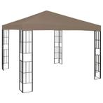 vidaXL Prieel 3x3 m taupe, Tuin en Terras, Partytenten, Verzenden, Nieuw