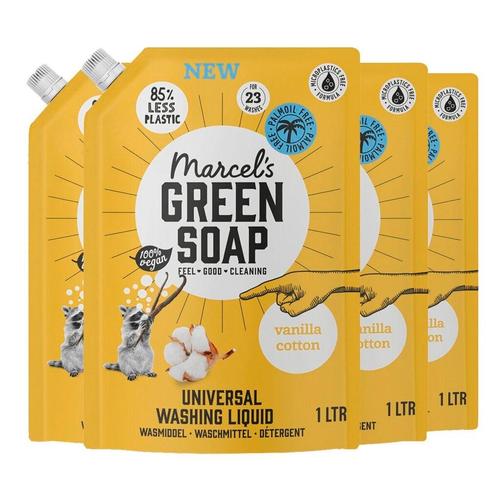 Marcels Green Soap Vanille & Katoen Universeel Wasmiddel, Huis en Inrichting, Schoonmaakartikelen, Verzenden