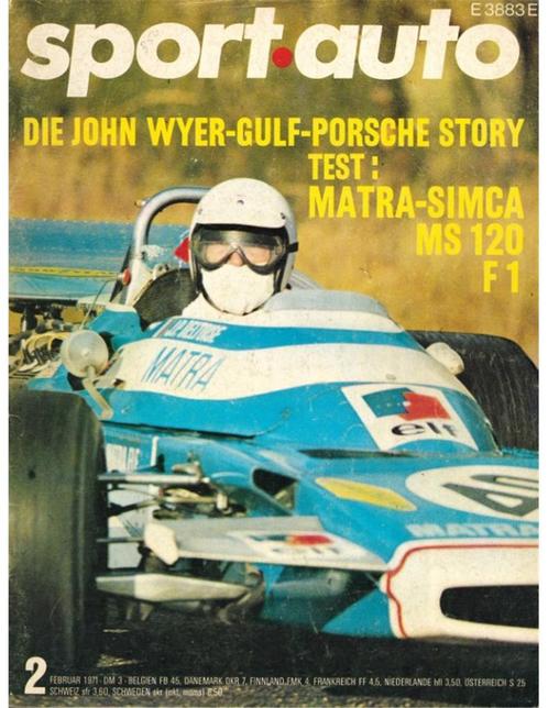 1971 SPORT AUTO MAGAZINE 02 DUITS, Boeken, Auto's | Folders en Tijdschriften