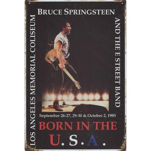 Concert Bord - Bruce Springsteen Born In The USA 1985, Verzamelen, Muziek, Artiesten en Beroemdheden, Poster, Artwork of Schilderij