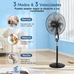Aigostar Statiefventilator - Ventilator Staand - Verstelbaar, Verzenden, Nieuw