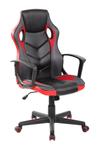Gamestoel - draaibare gaming chair - ECO-leer - zwart-rood