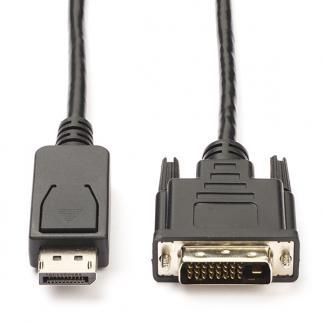 DisplayPort naar DVI kabel | Roline | 1 meter, Audio, Tv en Foto, Audiokabels en Televisiekabels, Nieuw, Verzenden