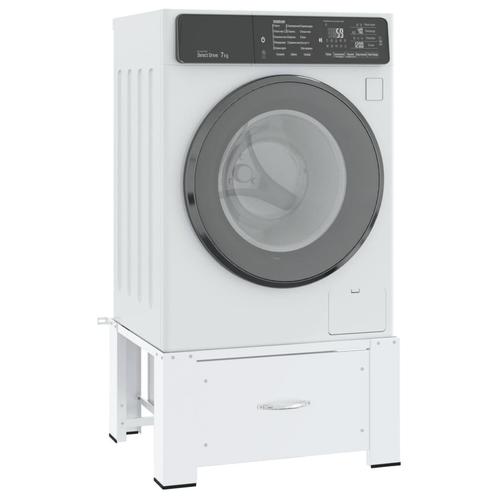 vidaXL Wasmachineverhoger met lade wit, Witgoed en Apparatuur, Wasmachines, Nieuw, Verzenden