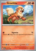 Growlithe 058/165 reverse holo pokemon 151, Hobby en Vrije tijd, Ophalen of Verzenden, Nieuw, Losse kaart, Foil