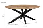 Oslo Oval Acasia 210 cm-12205, Huis en Inrichting, Tafels | Eettafels, Ophalen of Verzenden, Nieuw