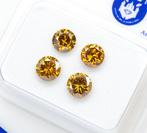 Zonder Minimumprijs - 4 pcs Diamant (Natuurlijk gekleurd) -, Nieuw