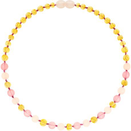 Barnsteen baby-peuter kettinkje - lemon - rozenkwarts - jade, Sieraden, Tassen en Uiterlijk, Armbanden