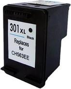 Huismerk HP 301XL cartridge zwart met inktniveau, Verzenden, Nieuw, Huismerk