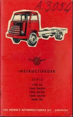 1962 Daf serie 1100 1300 1502 1600 3000 DA/DD instructieboek, Verzenden
