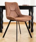 Set van 2 Retro Eetkamerstoelen – Kunstleer & Metaal, Huis en Inrichting, Verzenden, Nieuw