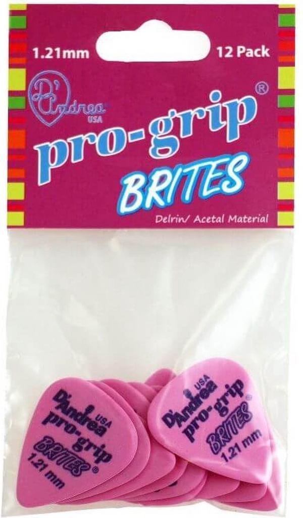 DAndrea - Pro-Grip Brites - plectrum - 1.21 mm - 12-pack, Muziek en Instrumenten, Instrumenten | Toebehoren, Elektrische gitaar